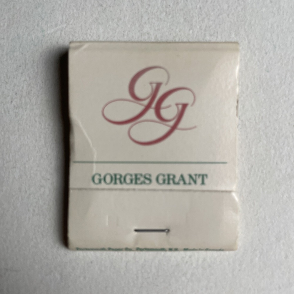Vintage Matchbook GG Gorges Grant Ogunquit ME Luxury